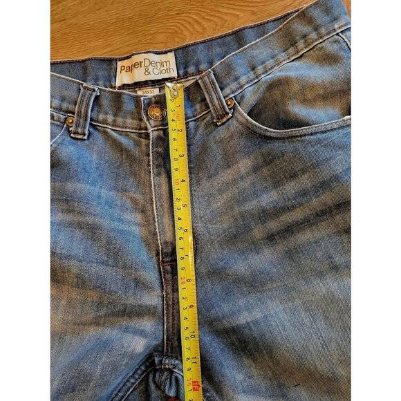 Mens Paper Denim & Cloth jeans 34 x  32 distressed pants - Picture 5 of 9